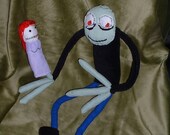 Weird Geeky Strange Salad Fingers Doll of Youtube fame.