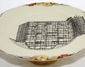 Council block Cake Plate large