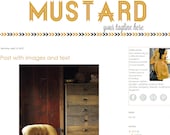 Premade Blogger Template Mustard