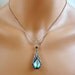 Swarovski Jewelry Necklace Valentine Gift - Blue Crystal Victorian Vintage Style Gift For Her