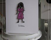 Quilled Stick Family Cards (MOM)