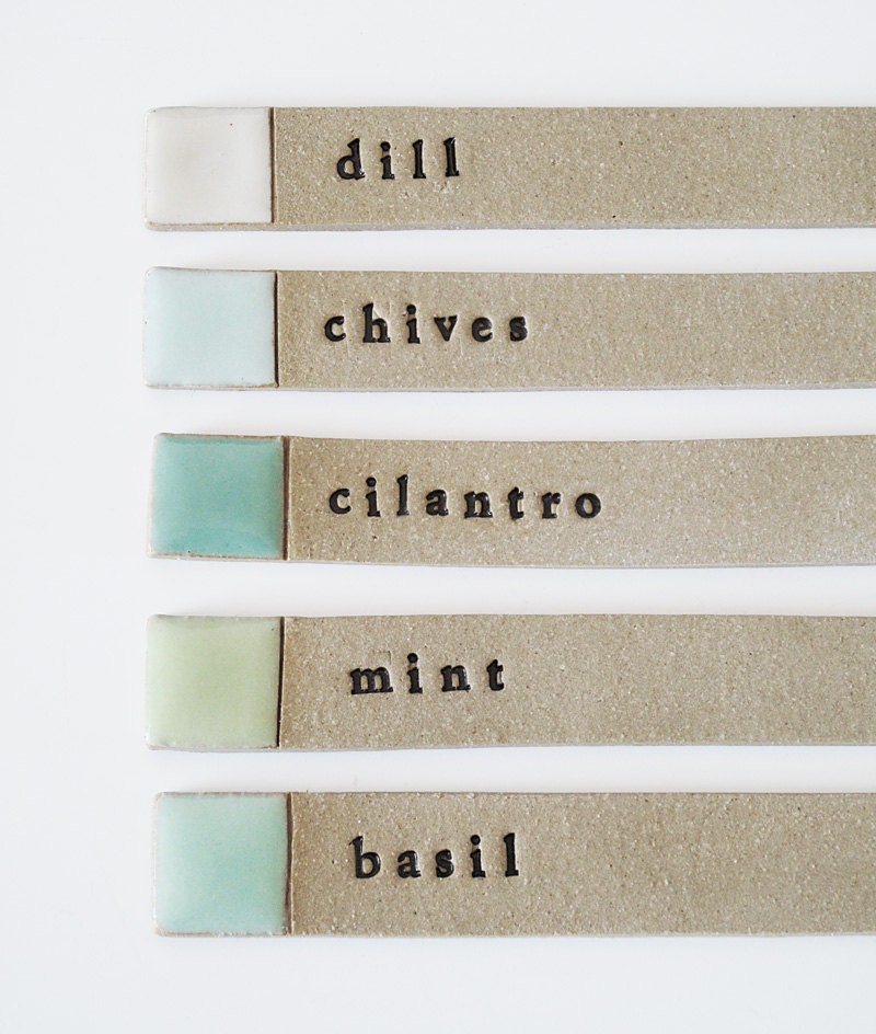 herb garden labels.