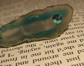 Ocean Pool Sliced Agate Ring