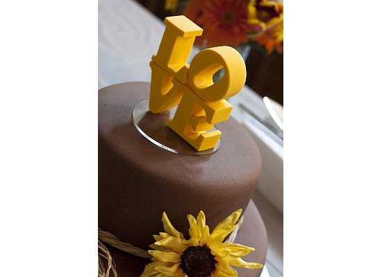 love wedding cake topper - standard colors