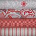 Verona Main in Rouge, Verona by Emily Taylor Design, Riley Blake, LAST FAT QUARTER