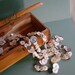 Faded Memories - Button Necklace Set of Antique Mother of Pearl Buttons Statement Necklace