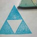 Triforce - handcarved rubber stamp