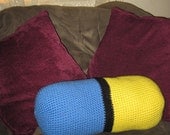 Dr. Mario Blue/Yellow Pillow - MADE TO ORDER