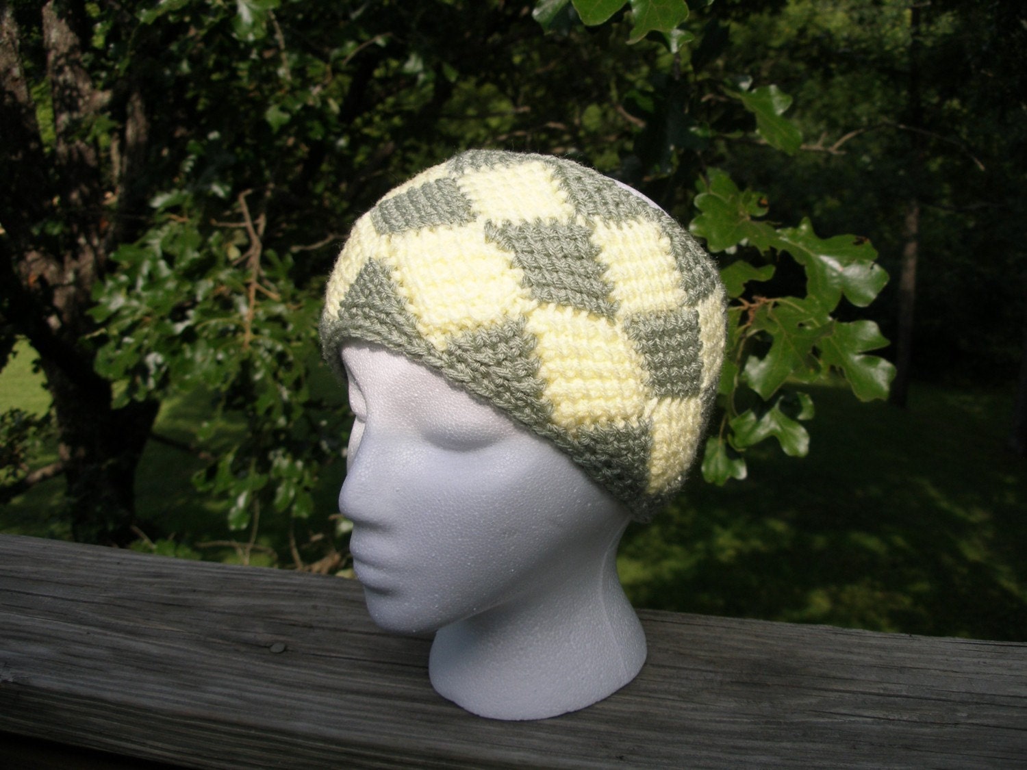 Immediate Download - PDF Crochet Pattern for Entrelac Headband