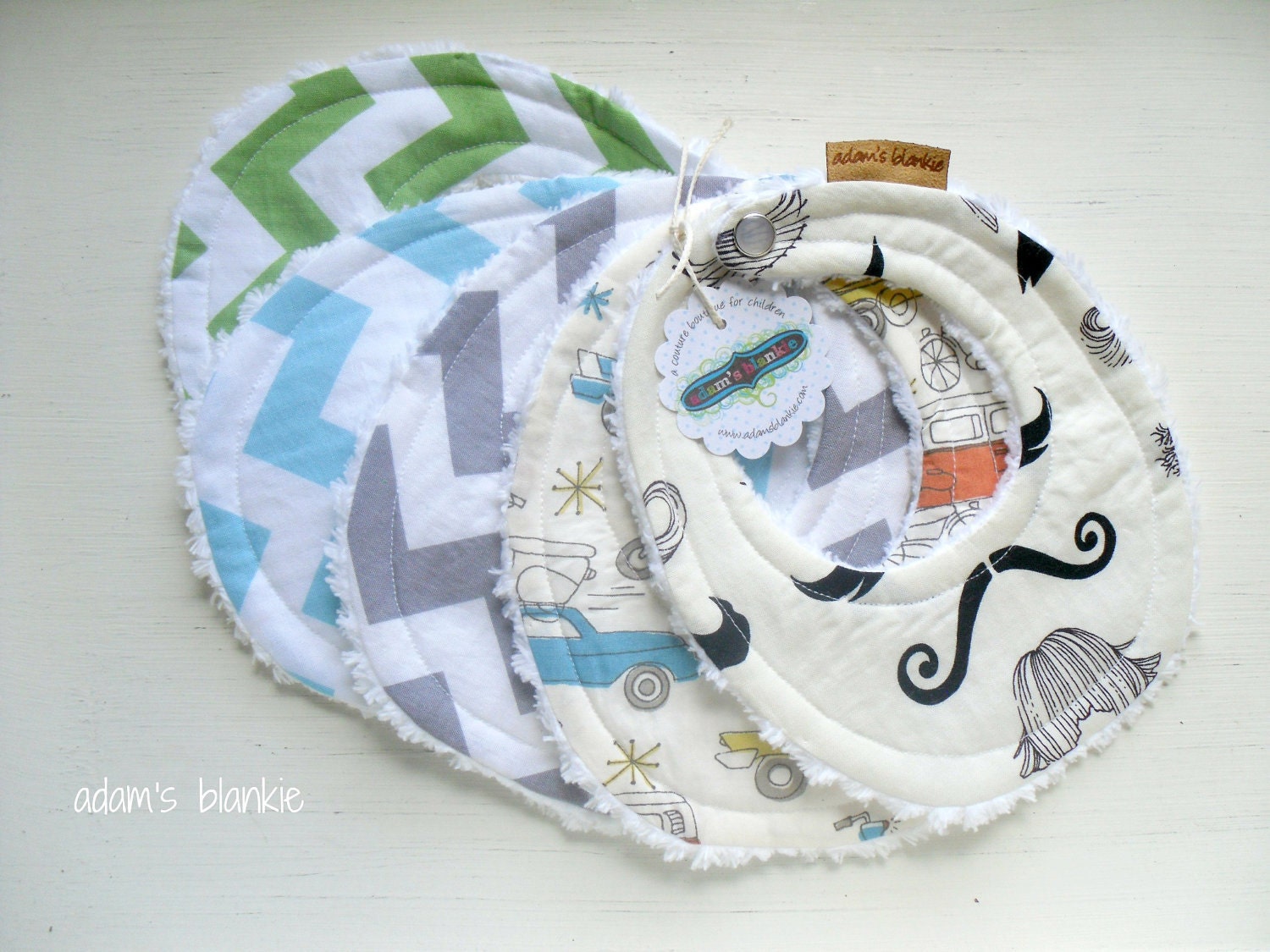 THE ORIGINAL Little Drooler Bibs - Any 5 - You Choose from 48 Fabrics