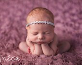 Karis - Halo Headband Crown - Crystal Rhinestones Beads - Girls Newborns Baby Infant Adults - Photo Prop