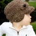 Boys Newsboy Earflap Hat Available In All Sizes and Colors - Size 1-3 years