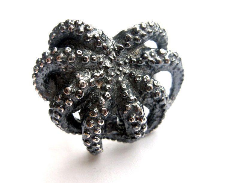 Octopus Ring Silver