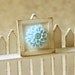 Dollhouse Accessories -Shabby and Chic Framed Flower Applique Decoration