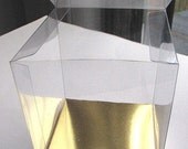 Clear Plastic Flip Top Box Decorative Container Showcase Boxed Lid Gift Display Box