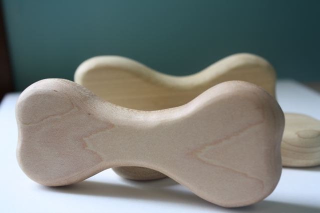 Wooden Dog Bone Teether
