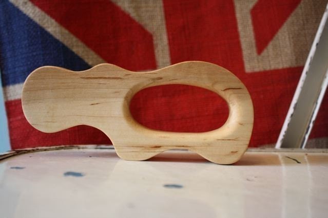 HIPPO WOOD TEETHER baby toy
