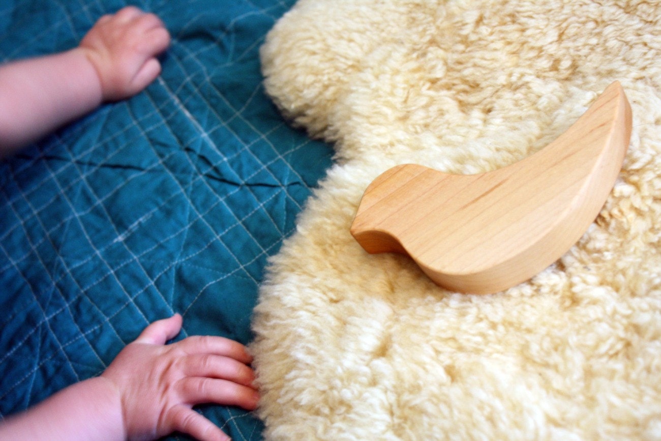 Wood Baby Bird Rattle