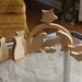 Modern Nativity Set in Wood by Little Alouette 10 piece set