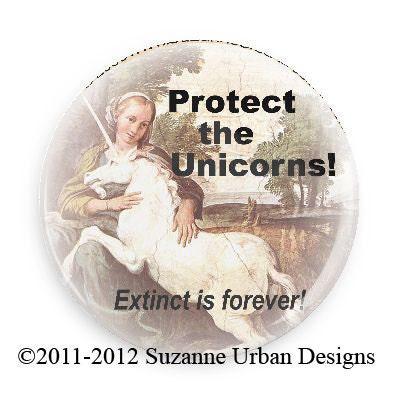 Protect the Unicorns Magnet-Extinct if forever