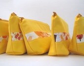 Bridesmaid Gift Set of 5 Make up Bags - Pick the fabrics