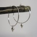 Sterling Silver Hoop Earrings - silver dangle earrings, small hoop earrings