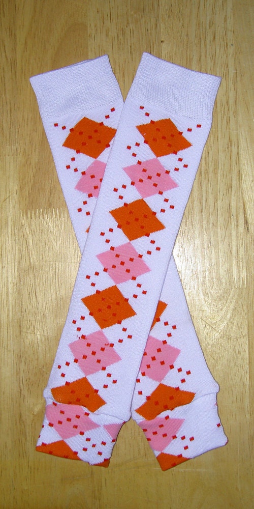 Kids Legwarmers - Dotted Argyle