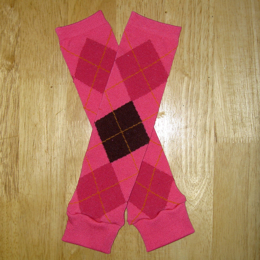 Kids Leg Warmers - Hot pink designs
