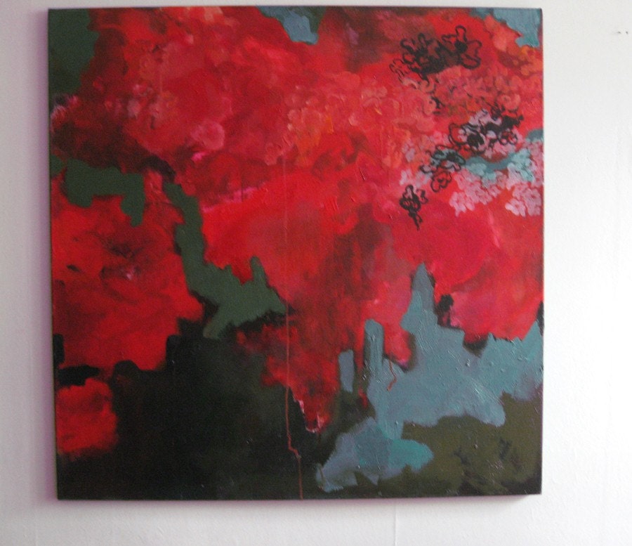 Abstract Multi media painting 36in x 36in