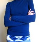 Upcycled Deep Blue Jersey Top