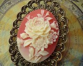 Cameo Rose Fashion Brooch