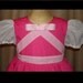 Disney Pink Cinderella Princess Dress(-----)Pink Bows and Sheer Sleeves(-----)Sizes 12M- Girls size 8