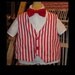 Disney's Mary Poppins Bert Vest and White Collared shirt(-----)Red Bowtie(-----)Sizes 12 Months to Boys size 6