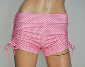 Hot Yoga Shorts Pink Polka Dot Item 4243