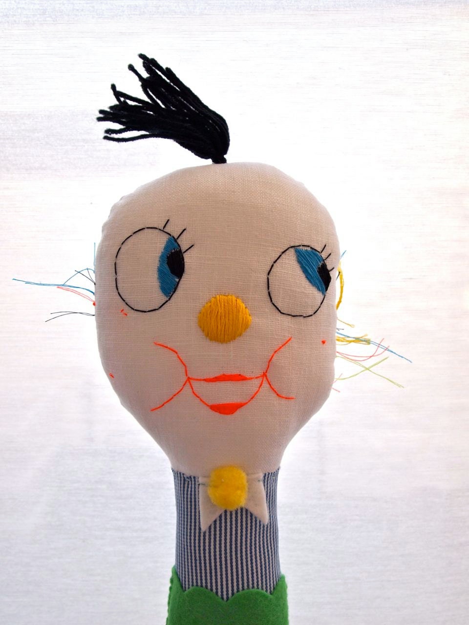 Soft sculpture doll cloth, Humpty Dumpty, egg cloth doll, nursery rhyme character