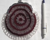 money purse, crochet with beads.