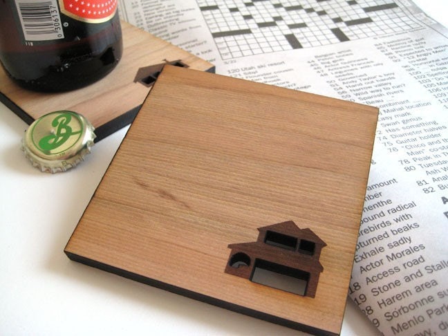 Home Sweet Home Wood Coasters
