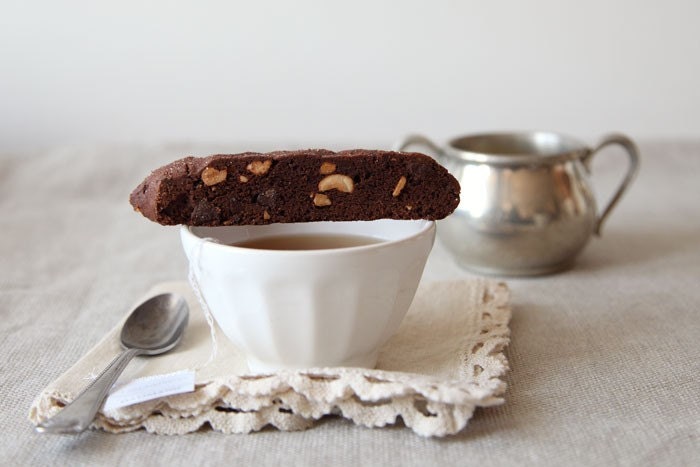 Chocolate Chili Cashew Biscotti - whimsyandspice