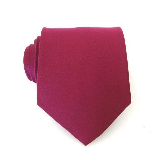 Mens Necktie Tie - Spiced Wine Silk Necktie