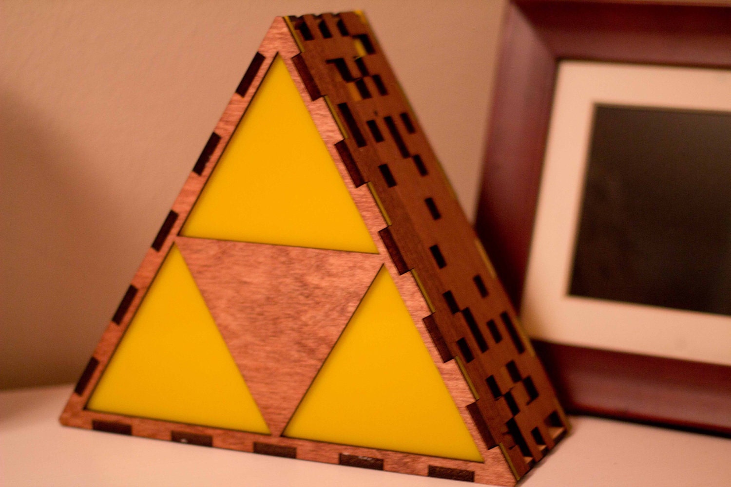 Zelda Triforce Lamp - Original - Hanging or End Table