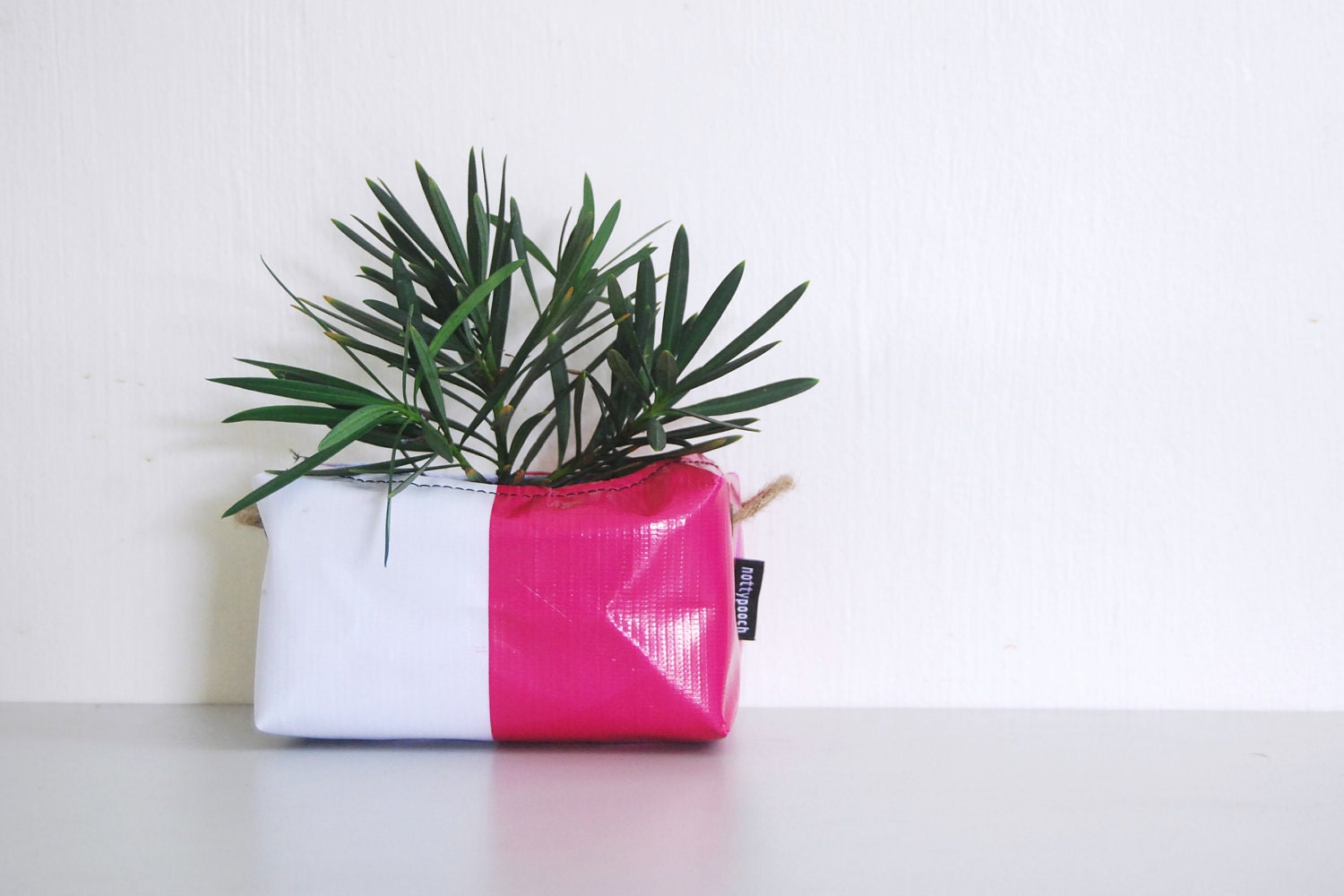 Planter (Small) No. 40 - Recycled Billboard Banner - Eco-Friendly