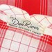 RESERVED -- Vintage 50s Dress Red & White Cotton Plaid Rockabilly S / M