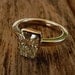 14 karat Pink gold and Moissanite Engagement ring