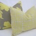 Free US Shipping-Decorative Designer Pillow Cover-20"x20"Dwell Studio Indoor/Outdoor Fretscene Canary