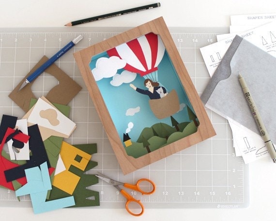 Balloon Adventure - Shadow Box Kit