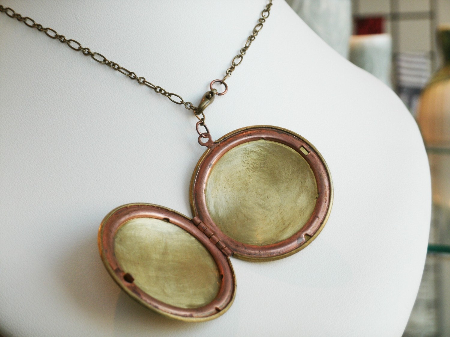 Pirate's Anchor Brass Locket- Made to Order
