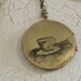A Cup of Tea (or Joe) Custom Brass Locket