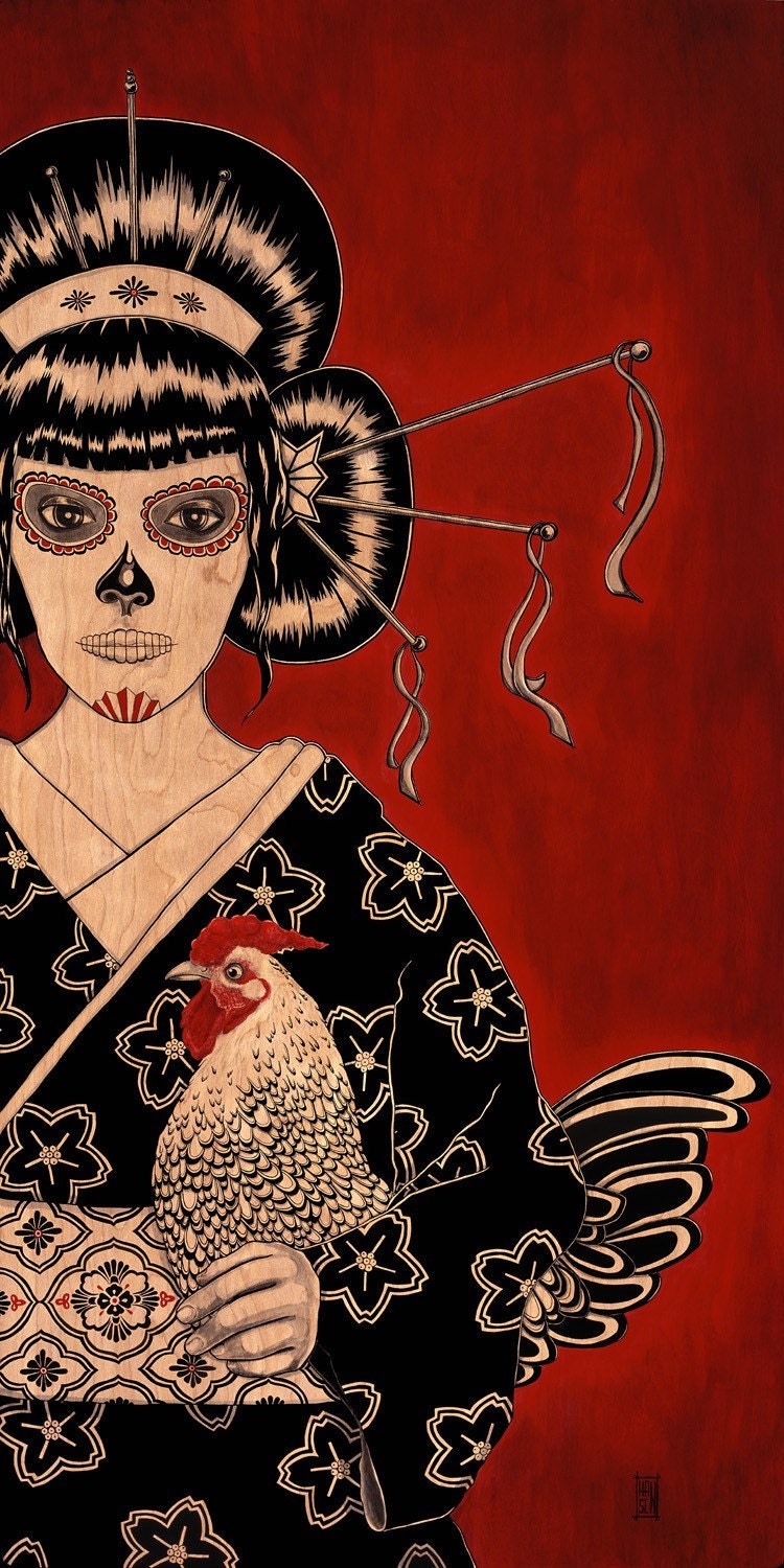 Geisha Girl 24X12
