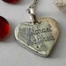 Sterling Silver Double Fingerprint Thumbprint Heart Necklace