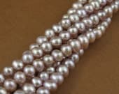 Full strand pink-purple color freshwater pearls- 5-6mm AA quality
